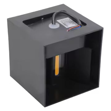 Wandlamp “Eclipse” – Up & Down LED Buitenlamp – Zwart Modern Design Tuinlichten.nl