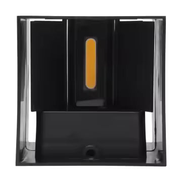 Wandlamp “Eclipse” – Up & Down LED Buitenlamp – Zwart Modern Design Tuinlichten.nl