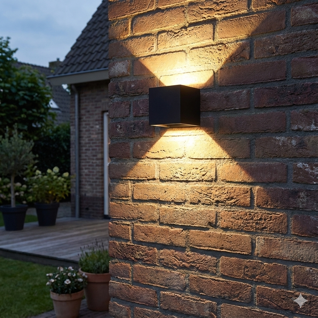 up down led wandlamp