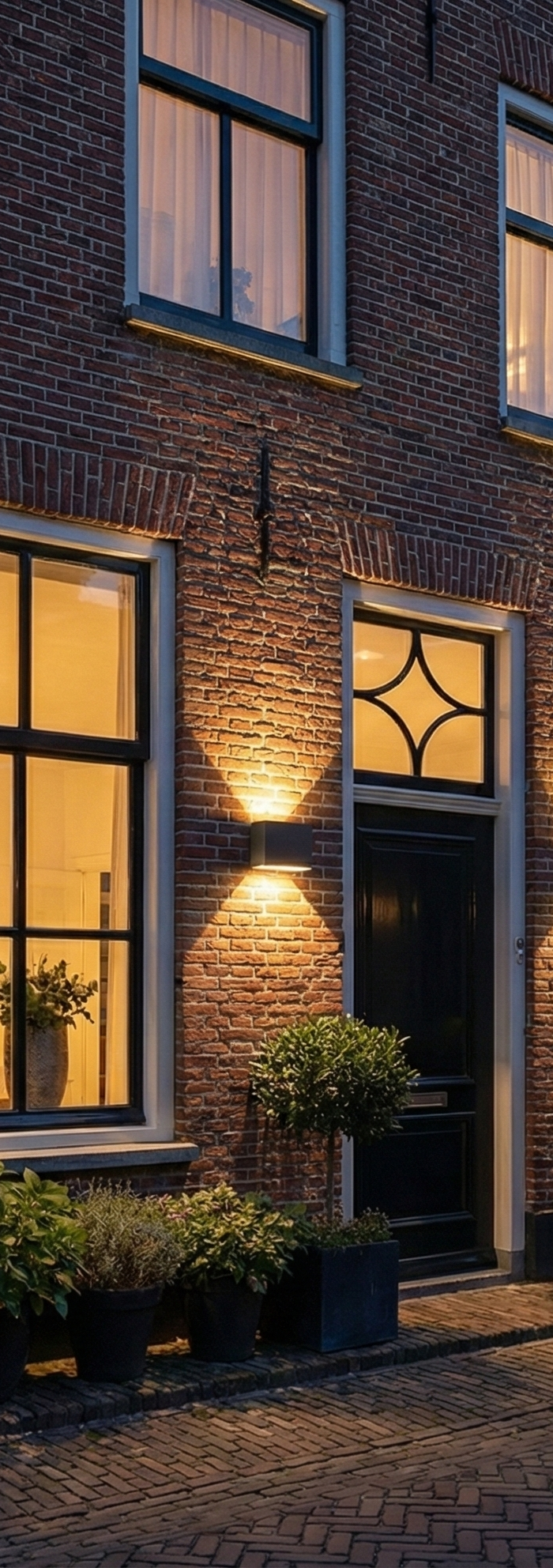 Wandlamp “Lumo” – Up & Down LED Buitenlamp – Modern Zwart Design - IP65 Tuinlichten.nl