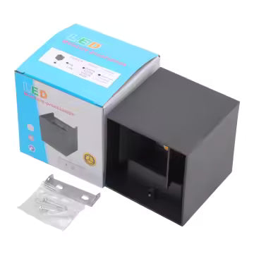 Wandlamp “Eclipse” – Up & Down LED Buitenlamp – Zwart Modern Design Tuinlichten.nl